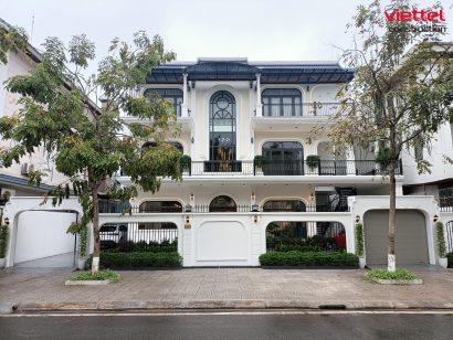 Công trình nhà ở biệt thự tân cổ điển 3 tầng 1 tum anh Nguyễn Mạnh Dũng Phú Thọ - NOBTTCD03001